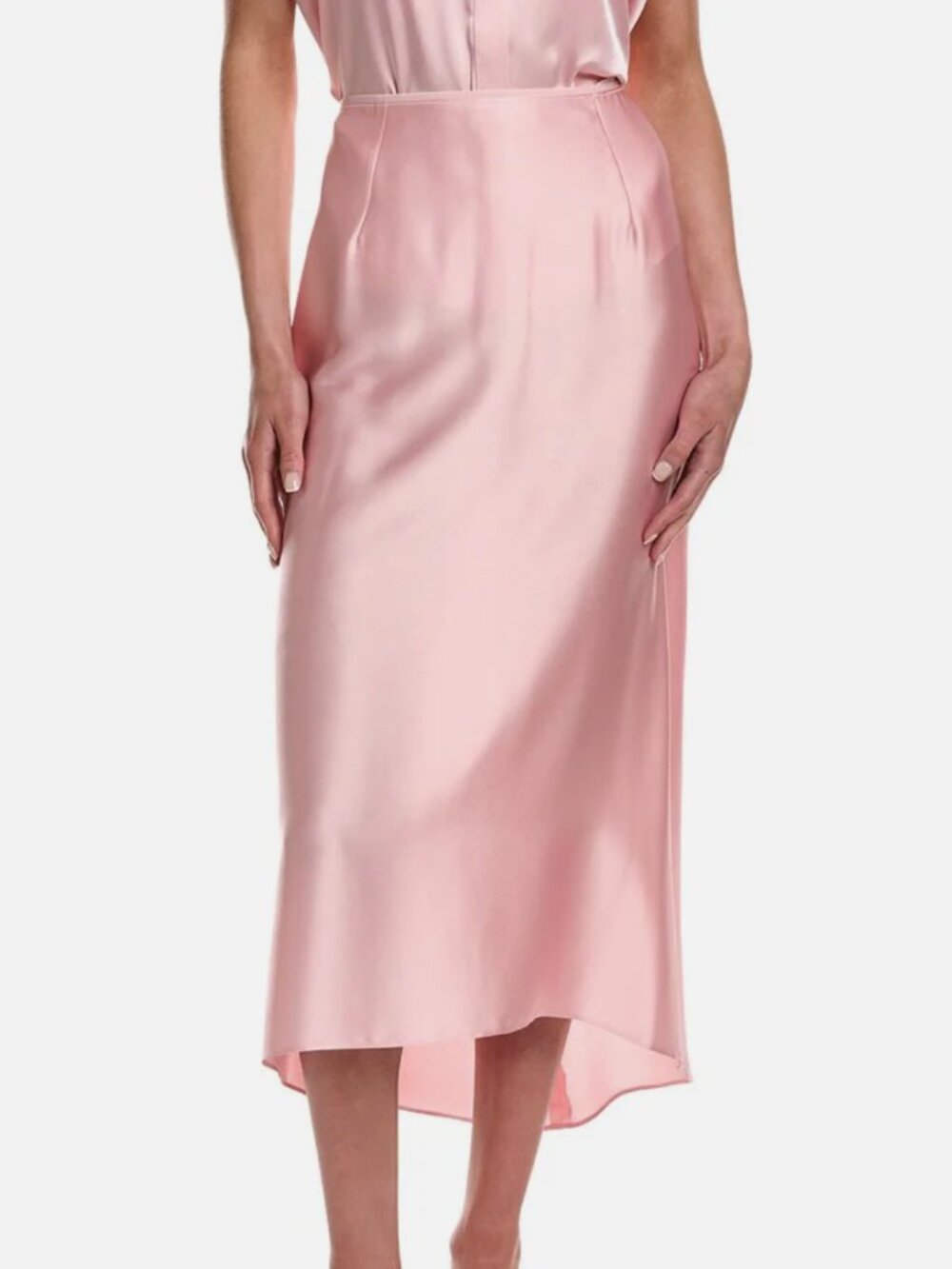 Vince Pink Satin Slip Skirt NWT - Size 2